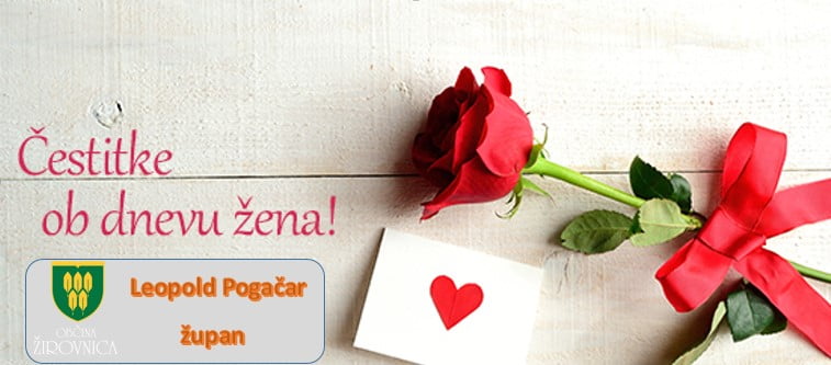 Čestitka ob dnevu žena -rože