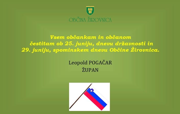 Vabilo Spominski dan občine Žirovnica